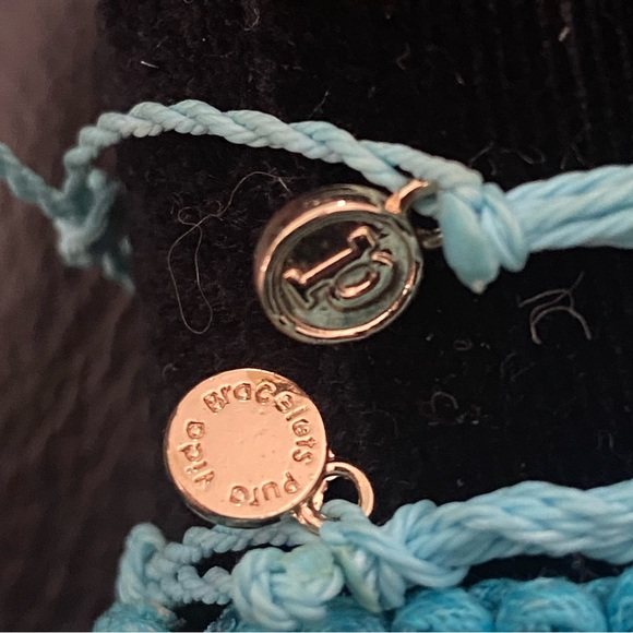 Set of 3 Turquoise Pura Vida String/Friendship Bracelets - Picture 2 of 6